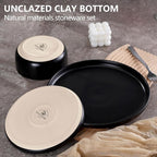 LIANYU 18PCS Dinnerware Plates and Bowls Sets, Ceramic Dishes Set for 6, Stoneware Dinner Dessert Salad Plates Cereal Bowls, Scratch Resistant Dishware, Microwavable & Dishwasher Safe, Matte Black