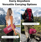Waterproof Outdoor Blanket 82”X 55” Packable, Stadium Blankets for Camping with Quilted Fleece Lining, Large Windproof Emergency Throw Mat for Garss Picnic Hiking Road Trip, Machine Washable, Wine