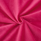 JAUXIO Diamond Pinch Pleated Crystal Velvet Pillowcases 2 Pack Solid Pintuck Throw Cushion Cover for Home Decor Hidden Zipper Closure (Hot Pink, King)