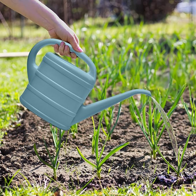 ZXJ Small Plant Watering Can - 1/3 Gallon - Grey