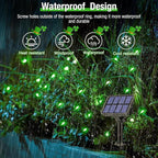 btfarm 4 Pack Solar String Lights Outdoor, 320LED 132FT Halloween Solar Fairy Lights Outside Waterproof, 8 Modes Solar Powered Twinkle Lights for Tree Garden Patio Halloween Decorations, Green