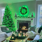 JMEXSUSS 200 LED Halloween Lights Outdoor, 66ft Connectable Green String Lights Plug in, 8 Modes Waterproof Green Christmas Lights for Outside, Indoor, Yard, St Patrick's Day, Xmas, Halloween Decor