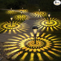ROOR Ultra Bright Solar Lights 8 Pack, Outdoor Solar Yard Pathway Lights, Warm White IP67 Waterproof LED Garden Lights for Path, Backyard, Christmas, Lawn, Landscape Decorative
