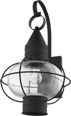 Livex Lighting 26904-04 Transitional One Light Outdoor Wall Lantern from Newburyport Collection in Black Finish