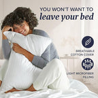 Beckham Hotel Collection Bed Pillows Standard / Queen Size Set of 2 - Original Soft Down Alternative Pillow for Sleeping - Soft Support for Back, Stomach or Side Sleepers