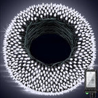 1500 LED 502ft Outdoor Christmas Lights Super Long String Lights 8 Modes Timer Memory, Outsite Waterproof Dark Green Wire Fairy Light Strings for Xmas Tree Wedding Holiday Party Decorations Cool White
