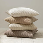 MIULEE Winter Pack of 2 Corduroy Pillow Covers Soft Soild Cushion Cases Decorative Square Throw Pillow Covers Cream White Pillowcases for Sofa Bedroom Car 16 x 16 Inch 40 x 40 Cm