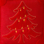 DFXSZ Christmas Pillow Covers 18x18 Yellow Star Light Red Christmas Tree Decoration Soft Plush Faux Fur Jacquard Throw Pillows for Bedroom Sofa Holiday Festivals Winter Home Decor PTK067B18
