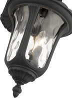 Livex Lighting 7857-14 Oxford 3 Light Outdoor Wall Lantern, Black, 22.5 in x 11 in x 22.5 in