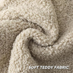 FUTEI Beige Throw Pillow Covers 18x18 Inch Set of 2,Furry Faux Fur Teddy Boucle Textured Cushion Covers,Soft Fluffy Decorative Pillow Case,Home Decor for Couch Bed Living Room Office Car