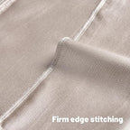 FUTEI Cream Chenille Decorative Throw Pillow Covers 22x22 Inch Set of 2,Soft Embossed Striped Textured Cushion Case,Modern Home Decor for Couch Bed Living Room