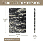 Koville Brazilian Natural Marble Cutting Board for Kitchen, 12x8inch Hand Crafted Marble Slab for Cheese, Charcuterie, Pastry Board - Wedding Gift, House Warming Gift