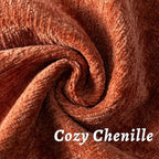 Burnt Orange Fall Decorative Throw Pillow Covers 12x20 Inch Set of 2 Cozy Soild Chenille Cushion Cases Soft Textured Lumbar Couch Pillows Cover Boho Accent Farmhouse Pillowcases for Bed