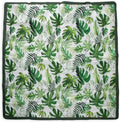 Little Unicorn 5'x5' Outdoor Family Picnic & Beach Blanket | Durable & Water-Resistant Fabric | Compact Fold & Easily Wipes Clean | Zipper Pocket (Tropical Leaf)