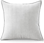 Luxury Tweed & Chenille Throw Pillow Covers – Set of 2 (18" x 18") with Soft and Luxurious Textures Decorative Throw Pillows for Couch, Bed, and Home Decor (White)