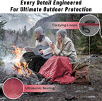 Waterproof Outdoor Blanket 82”X 55” Packable, Stadium Blankets for Camping with Sherpa Fleece Lining, Large Windproof Emergency Throw Mat for Garss Picnic Hiking Road Trip, Machine Washable, Wine