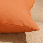 Boao 4 Pack Christmas Decorative Outdoor Waterproof Throw Pillow Covers Square Patio Balcony Garden Waterproof Cushion Case PU Coating Pillow Shell for Couch Bed Patio Sofa, 18 x 18 Inch(Orange)