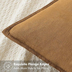 MIULEE Decorative Linen Pillow Covers 18x18 Inch Hazel Boho Farmhouse Neutral Couch Throw Pillows for Bed Pack of 2 Accent Modern Pillowcase Sofa Livingroom Home Decor