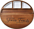 Shanik Large Acacia Wood Cheese Board – Premium Charcuterie Set with Knife Holder, Cutting Surface & Serving Tray for Parties, Weddings, Gifts