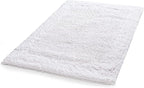 Savi Home Bath Mat Rug 17"x24" White, 100% Pure Cotton, Super Soft Bath Rugs, Plush & Absorbent, Hand Tufted Heavy Weight Construction, Full Reversible Step Out Rugs