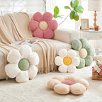 Flower Throw Pillow,Pink Flower Shaped Pillow Decorative Throw Pillows for Sofa, Couch,Bed,15.7'' Soft Daisy Pillow Floor Seating Cushion for Home Decor