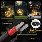 Outdoor String Lights 40ft LED Hanging Globe Patio Lights with G40 Shatterproof Bulbs(14+1 Bulbs), Waterproof Connectable Hanging Light for Indoor Outdoor Decor Garden Camping Backyard Porch