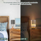 Table Lamp Piano Key Black and White Musical Instrument Nightstand Lamp with Wood Base Fabric Lamp Shade Bedside Desk Lamp for Living Room Bedroom Kids Room Office