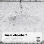 GRANNY SAYS Microfiber Bathroom Rugs Non Slip Washable, Water Absorbent Bathroom Mats for Tub Non Slip, Soft Bath Mats for Bath Floor & Shower, Long Bath Rug, 20" x 32", Grey Rug