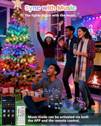 Smart Color Changing Christmas String Lights, 2Pack 164FT 400LED App Control RGB LED String Lights with Remote & Timer, Waterproof Twinkle Christmas Tree Lights Indoor Outdoor Holiday Xmas Tree Decor