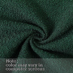 Jeneoo Hunter Green Decorative Square Thick Throw Pillow Covers Fine Textured Boucle Couch Cushion Cases for Livingroom Sofa Decor, Set of 2, 18 x 18 Inch