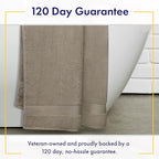 Ultra Soft & Plush Viscose from Bamboo Bath Towels - 700 GSM Luxury Bath Towels - 6 Piece Set - Super Absorbent & Quick Drying (Taupe)