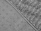 Cotton Paradise 100% Cotton Non Slip Bath Mats for Bathroom, 17x24 inch Soft Absorbent Quick Dry Machine Washable Floor Bath Mat, Light Grey