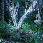 String Lights Outdoor & Indoor, 2Pack 600 LED Christmas Lights, 210ft Plug-in Waterproof Twinkle Light with 8 Modes for Xmas Tree Halloween Wedding Party Garden Patio Decorations(White)