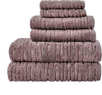 SKL Home CloudSoft Cotton Luxury 2-Piece Hand Towel Set, Soft Plum