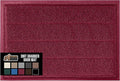 GORILLA GRIP Dirt Grabber Mesh Doormat, Low-Profile, Stain and Fade Resistant Heavy Duty Quick Dry Striped Doormats, Mats for Indoor or Outdoor Entry, Shoe Scraper, Garage Entrance Mat 47x35, Burgundy
