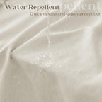 Extra Long Linen Shower Curtain 96 Length Natural Beige Tan Taupe Shower Curtain 96 Inch Country Boho Farmhouse Drapes for Bathroom Flax Cloth Drapes with Hooks, Greyish Beige, 72x96