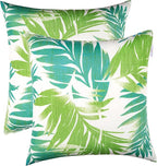 JMGBird Outdoor Pillows Set of 2 Outdoor Throw Pillows Waterproof with Insert Pillow 18×18 Inch Outdoor Pillow for Patio Furniture