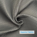 AmazerBath Grey Shower Curtain, Waffle Shower Curtain Gray, Premium Fabric with Waffle Weave, Heavy Duty 240GSM, Hotel Quality Bathroom Shower Curtains, 72 x 72 Inches