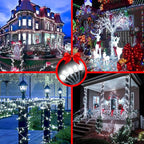 1500 LED 502ft Outdoor Christmas Lights Super Long String Lights 8 Modes Timer Memory, Outsite Waterproof Dark Green Wire Fairy Light Strings for Xmas Tree Wedding Holiday Party Decorations Cool White