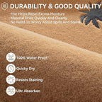 Dirt Trapping Outdoor Welcome Mats, 24x35 Durable Non-Slip Door Mat Outside Entrance, Low Profile Easy Clean Doormat for Patio Porch Front Indoor Entryway, Brown