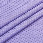 Furlinic Stall Shower Curtain No Hook with Snap in Liner,Waffle Weave Waterproof Bathroom Curtains with See Through Top Window & Weighted Magnets,Purple,54x80 Inch