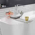 Durable Clear Acrylic Towel Tray,Lucite Bathtub Caddy-82cm or 32.3inch Long