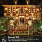 KNONEW 403ft 1000 LED Christmas String Lights Outdoor 8 Modes & Timer Fairy Light Plug in Waterproof Outside Lights for Xmas Yard Tree Wedding Party Holiday Decorations (Red and Green)