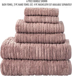 SKL Home CloudSoft Cotton Luxury 2-Piece Hand Towel Set, Clay