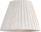 GO&SO 5"x9"x6.4" (Spider) Small Beige Oatmeal Linen Lampshades for Table Lamps, Wall Lamps-Bedside, with Pleated Modern Rustic Bell Lamp Shades Bedroom, Living Room- Natural Fabric (2 Pack)