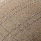 MIULEE Decorative Linen Check Lumar Throw Pillow Covers Neutral Farmhouse Vintage Pillow Covers 12x20 Set of 2 Boho Modern Winter Home Decor for Sofa Couch Bedroom Cushion Light Brown