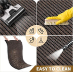 Yimobra Front Door Mat Outdoor Indoor Entrance, 100% Waterproof All-Season All Weather Doormat, Welcome Matt Outside Entry, Non Slip, Low Profile, Heavy Duty Patio Porch Floor Mat,29.5 x 17, Brown