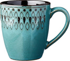American Atelier 6588-16rb 16 Piece Delilah Round Dinnerware Set, Green