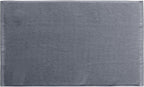 Coyuchi Classic Organic Cotton Terry Bath Mat 19"x 32", Graphite, Quick-Dry, Highly Absorbent, Soft, Lightweight, 100% GOTS Certified,