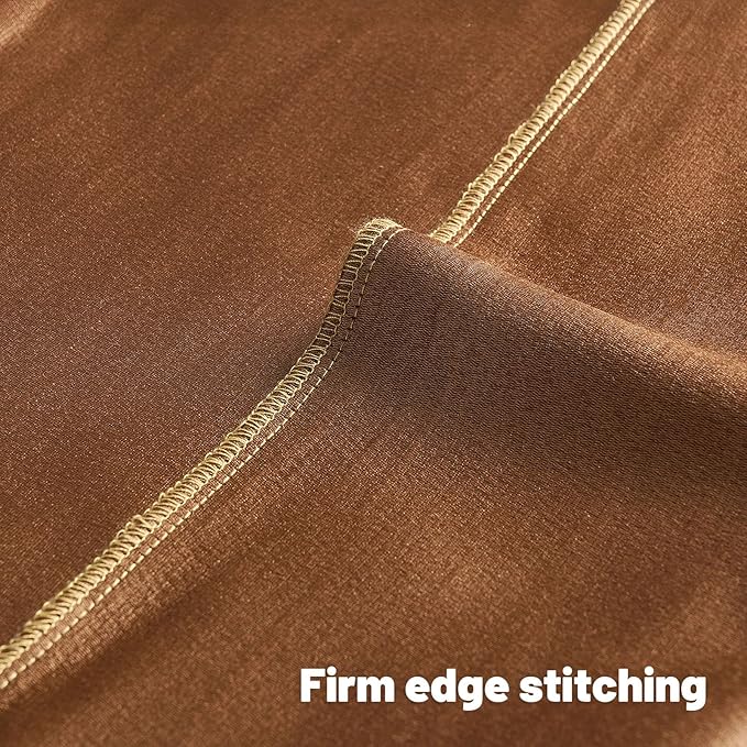 FUTEI Bronze Chenille Decorative Throw Pillow Covers 20x20 Inch Set of 2,Soft Embossed Striped Textured Cushion Case,Modern Home Decor for Couch Bed Living Room